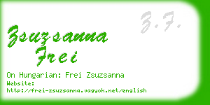 zsuzsanna frei business card